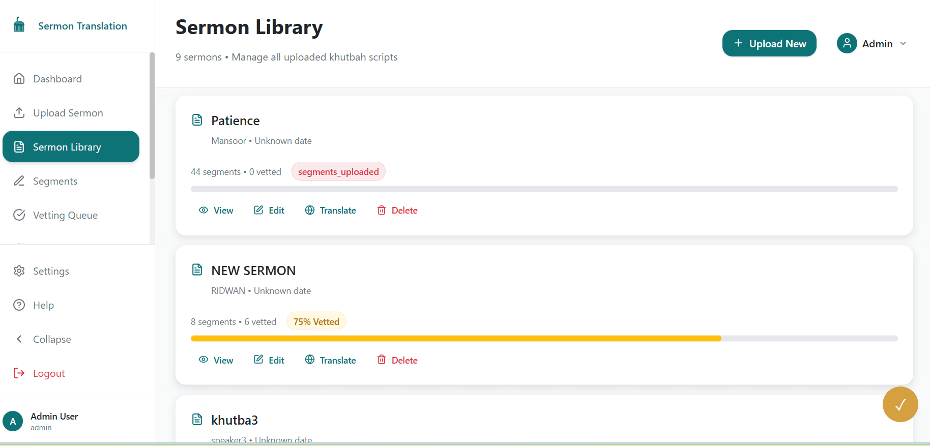 Malay–English Sermon Translation screenshot 1