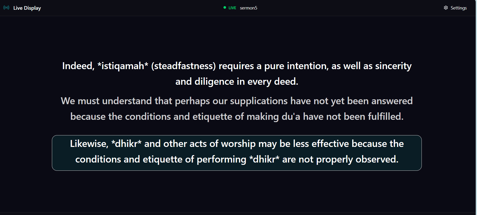 Malay–English Sermon Translation screenshot 3